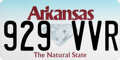 AR license plate 929VVR