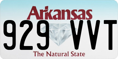 AR license plate 929VVT