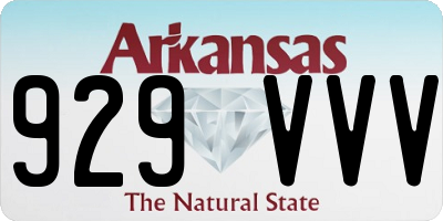 AR license plate 929VVV