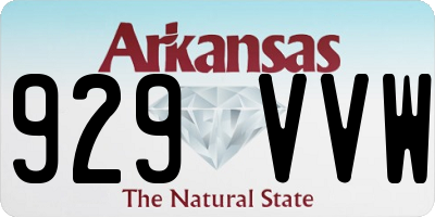 AR license plate 929VVW