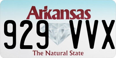 AR license plate 929VVX