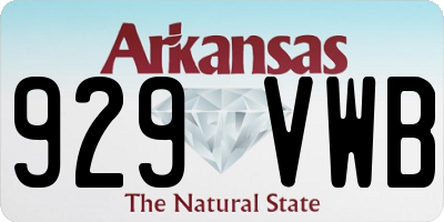 AR license plate 929VWB