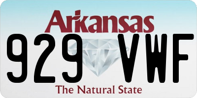AR license plate 929VWF
