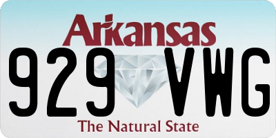 AR license plate 929VWG