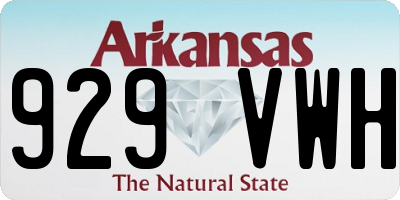 AR license plate 929VWH