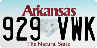AR license plate 929VWK