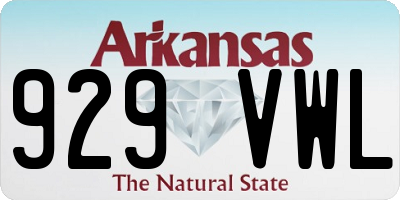 AR license plate 929VWL