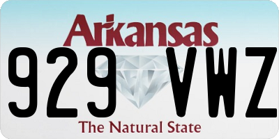 AR license plate 929VWZ