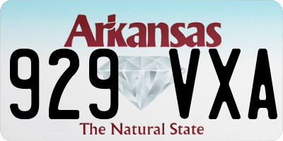 AR license plate 929VXA