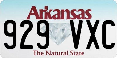 AR license plate 929VXC