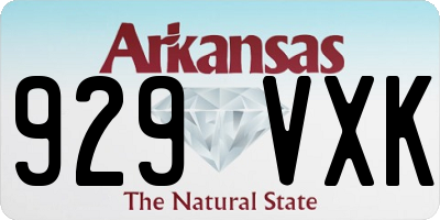 AR license plate 929VXK
