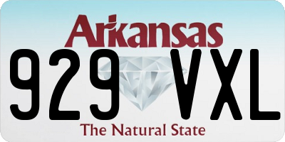 AR license plate 929VXL