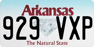AR license plate 929VXP