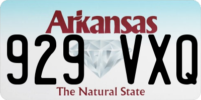 AR license plate 929VXQ