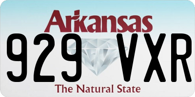 AR license plate 929VXR