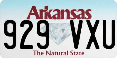 AR license plate 929VXU