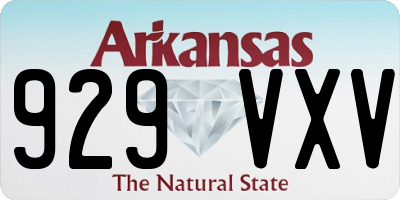 AR license plate 929VXV