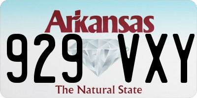 AR license plate 929VXY