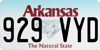 AR license plate 929VYD