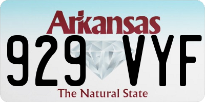 AR license plate 929VYF