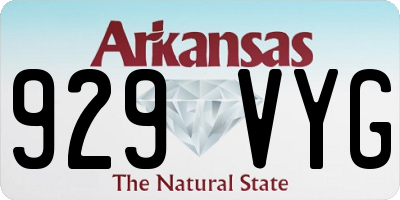 AR license plate 929VYG