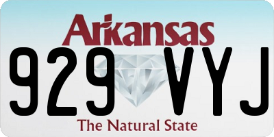 AR license plate 929VYJ