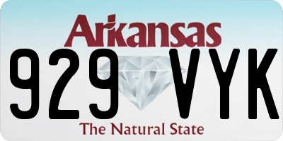 AR license plate 929VYK
