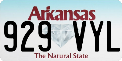 AR license plate 929VYL