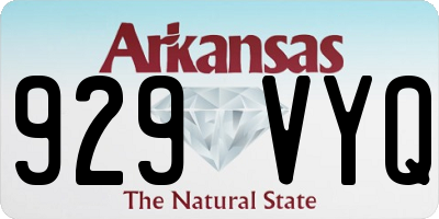AR license plate 929VYQ