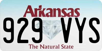 AR license plate 929VYS