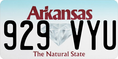 AR license plate 929VYU