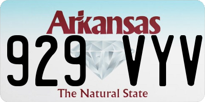 AR license plate 929VYV