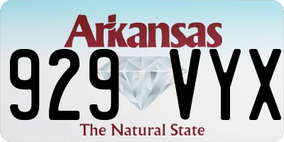 AR license plate 929VYX