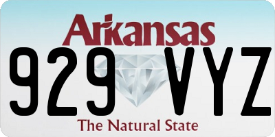 AR license plate 929VYZ