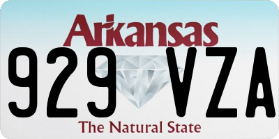 AR license plate 929VZA