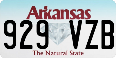 AR license plate 929VZB