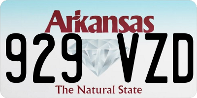 AR license plate 929VZD