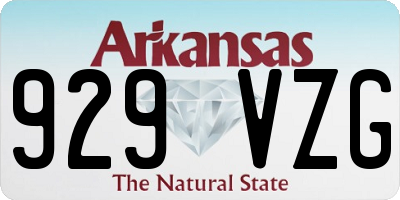 AR license plate 929VZG