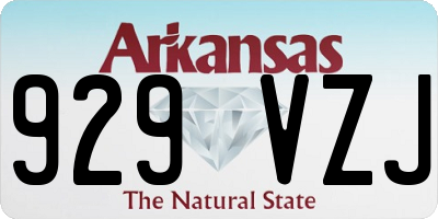AR license plate 929VZJ