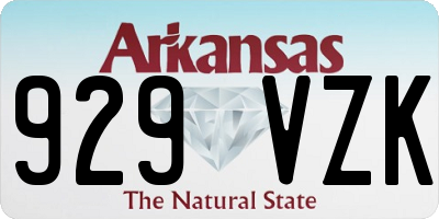 AR license plate 929VZK