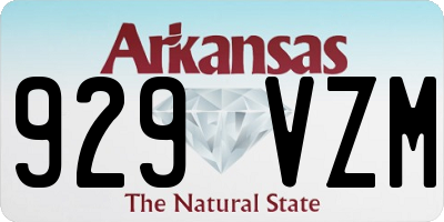 AR license plate 929VZM
