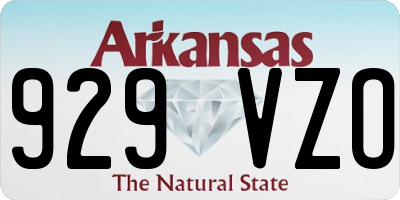 AR license plate 929VZO