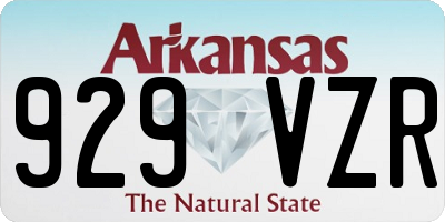 AR license plate 929VZR