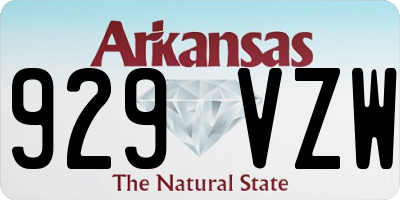 AR license plate 929VZW