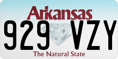 AR license plate 929VZY