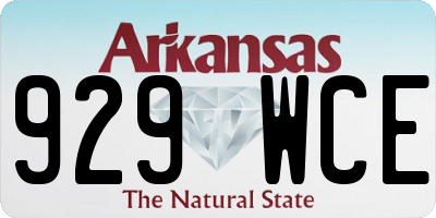 AR license plate 929WCE