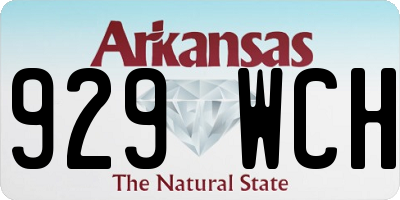 AR license plate 929WCH