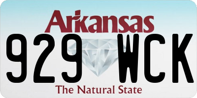 AR license plate 929WCK