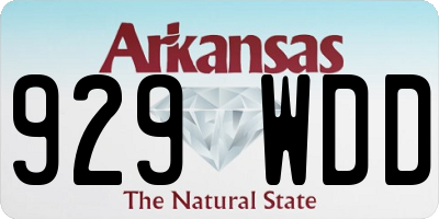 AR license plate 929WDD