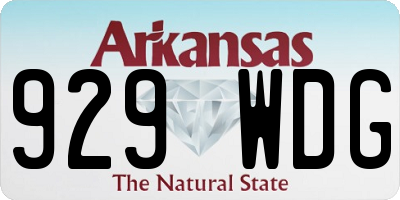 AR license plate 929WDG